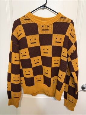 Acne Studios Smile Face Check Sweater